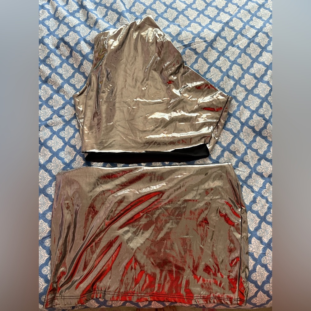 Metallic Two-Piece Set